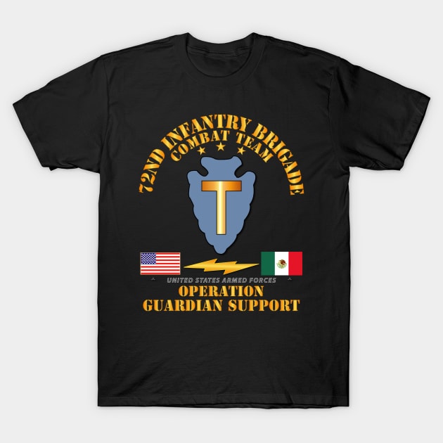 Guardian Support - 72nd Infantry Bde Combat Team T-Shirt by twix123844